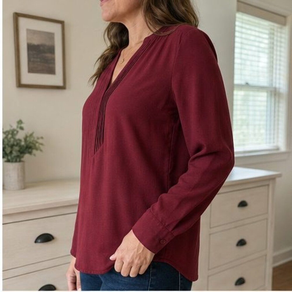 Rust Puff Sleeve Top - Picture 3 of 6